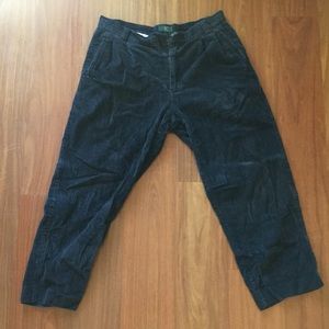 Navy blue men’s corduroy pants
